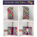 Nappy Wallet - Colourful Hexagons